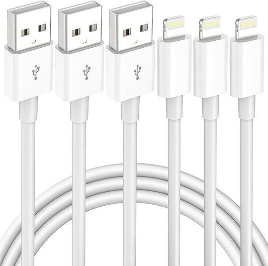 3 Pack Lightning Chargers 3ft Long